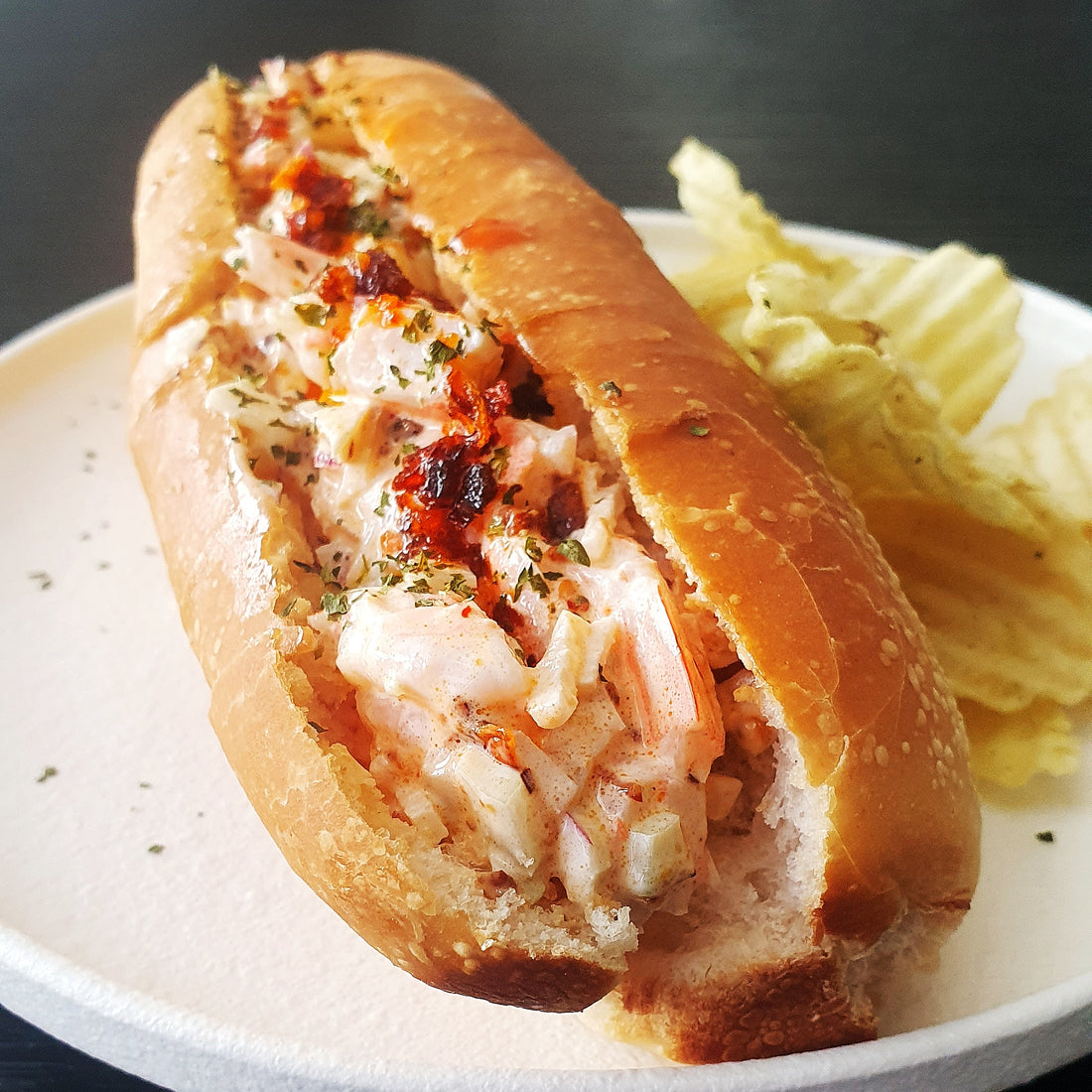 Spicy Shrimp Salad Roll